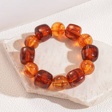 Load image into Gallery viewer, Color-Block Cube Circle Stretch Cord Bracelet | 40B5197