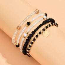 Load image into Gallery viewer, MULTILAYER BEADED CHAIN DISC CHARM BRACELET