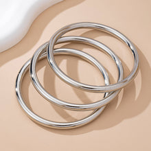 Load image into Gallery viewer, Chunky Triple Tube Bangle Set