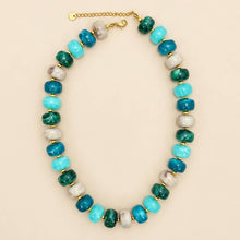 Load image into Gallery viewer, MULTI RESIN BEADED NECKLACE
