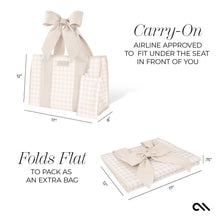 Load image into Gallery viewer, Case-Mate Latte Gingham Bow Jelly Tote Bag