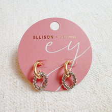 Load image into Gallery viewer, Two Toned Knocker Earrings