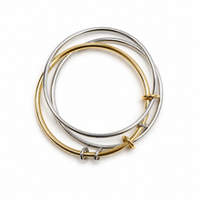 Load image into Gallery viewer, Modern Knot Accent Bangles – Minimal Stack Set
