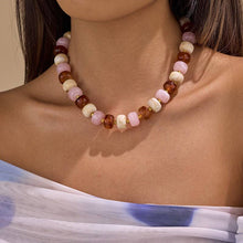 Load image into Gallery viewer, MULTI RESIN BEADED NECKLACE