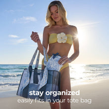 Load image into Gallery viewer, Something Navy Bow Crinkle Makeup & Toiletry Bag