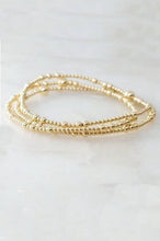 Load image into Gallery viewer, MULTI LAYER GOLD BALL CHAIN BEADED BRACELET