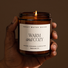 Load image into Gallery viewer, Warm and Cozy 9 oz Soy Candle - Christmas Home Decor & Gifts