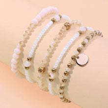 Load image into Gallery viewer, MULTILAYER BEADED CHAIN DISC CHARM BRACELET