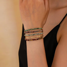 Load image into Gallery viewer, Boho Multi Coil Brass Guitar String Bracelet Set