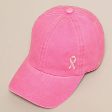 Load image into Gallery viewer, Breast Cancer Awareness Ribbon Baseball Cap
