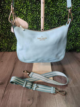 Load image into Gallery viewer, Kate Spade Teal Crossbody w White Coin Purse