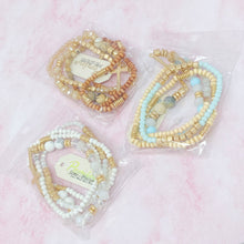 Load image into Gallery viewer, Set Of 4, Stone And Wooden Beads Bracelet