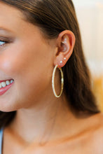 Load image into Gallery viewer, Marjorie CZ Hoops