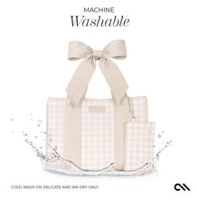 Load image into Gallery viewer, Case-Mate Latte Gingham Bow Jelly Tote Bag