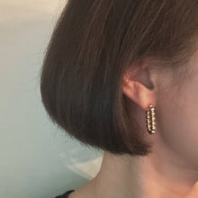 Load image into Gallery viewer, Dotty Square Hoop Earrings