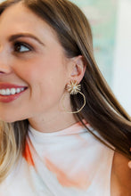 Load image into Gallery viewer, Opal Sunburst Hoops