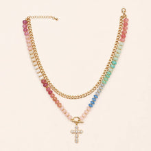 Load image into Gallery viewer, Multi Layer Pendant Resin Beaded Necklaces | 40NK9753
