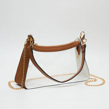 Load image into Gallery viewer, TG10618 Marilyn Clear Satchel Bag With Chain Strap
