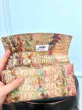 Load image into Gallery viewer, Brahmin Pink/Green Snake Print Wallet
