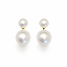 Load image into Gallery viewer, Classic Double Freshwater Pearl Earrings
