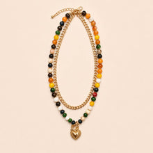 Load image into Gallery viewer, Multi Layer Pendant Resin Beaded Necklaces | 40NK9753
