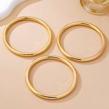 Load image into Gallery viewer, Chunky Triple Tube Bangle Set

