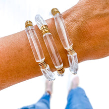 Load image into Gallery viewer, Hope Breast Cancer Awareness Acrylic Bamboo Heishi Bracelet
