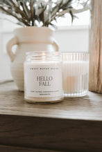 Load image into Gallery viewer, Hello Fall 9 oz Soy Candle - Fall Decor &amp; Gifts
