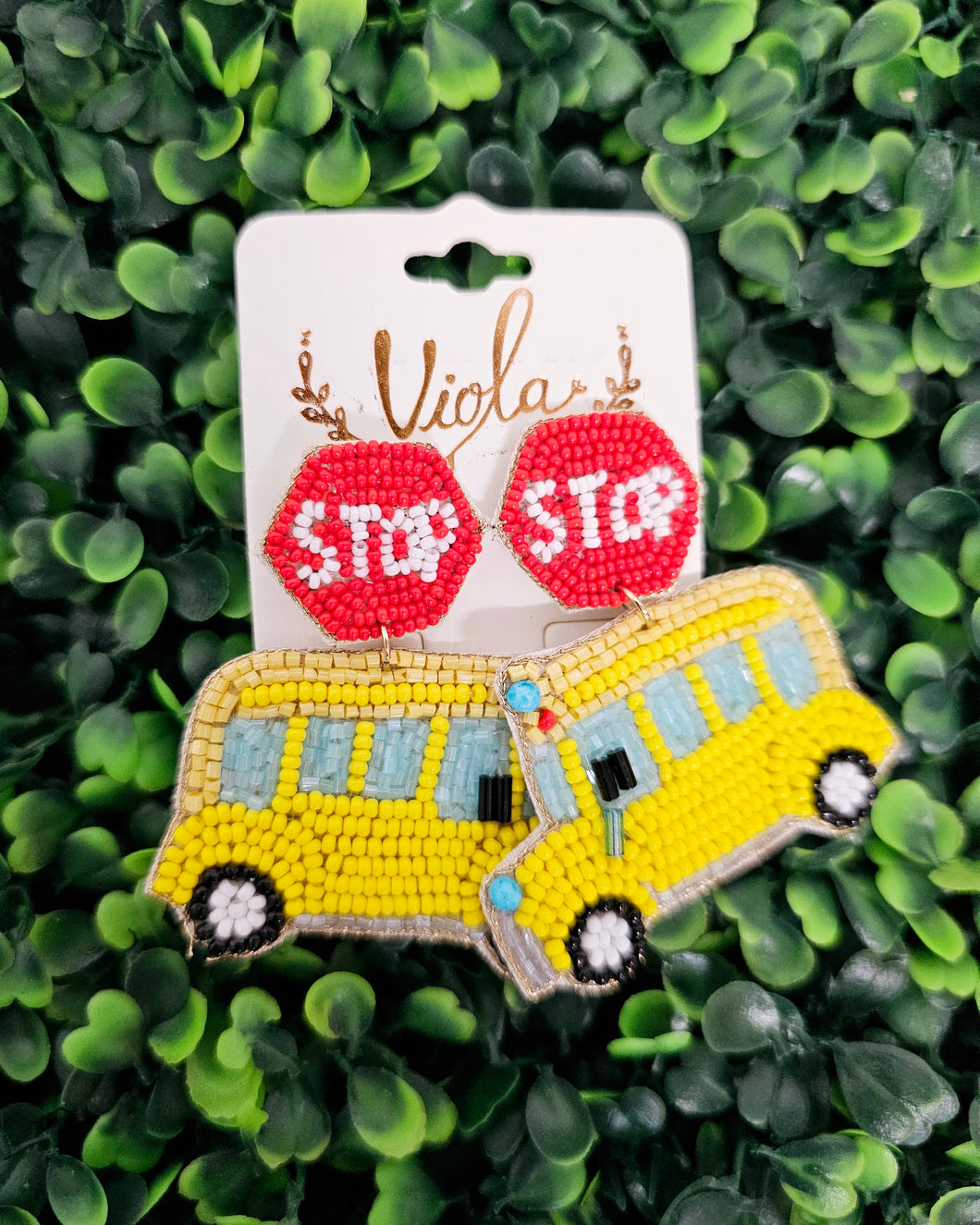SC STOP BUS EARRINGS