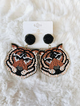 Load image into Gallery viewer, BEADED TIGER EARRINGS
