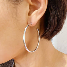 Load image into Gallery viewer, The Best Of Hoops Earrings, Brilliant Silver
