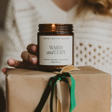 Load image into Gallery viewer, Warm and Cozy 9 oz Soy Candle - Christmas Home Decor &amp; Gifts
