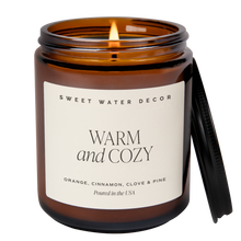Load image into Gallery viewer, Warm and Cozy 9 oz Soy Candle - Christmas Home Decor &amp; Gifts
