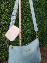 Load image into Gallery viewer, Kate Spade Teal Crossbody w White Coin Purse
