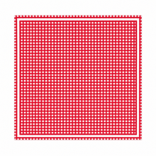Load image into Gallery viewer, French Picnic Red Gingham Satin Silk Square Scarf
