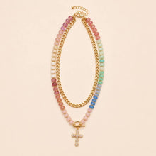 Load image into Gallery viewer, Multi Layer Pendant Resin Beaded Necklaces | 40NK9753
