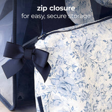 Load image into Gallery viewer, Something Navy Bow Crinkle Makeup &amp; Toiletry Bag
