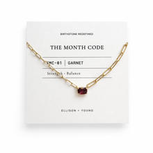 Load image into Gallery viewer, The Month Code Birthstone Necklace Collection
