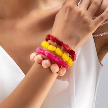 Load image into Gallery viewer, Bohemian Resin Nugget Stretch Bracelet | 80B1868
