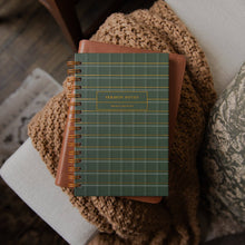Load image into Gallery viewer, Sermon Notes Journal | Green Plaid

