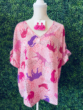 Load image into Gallery viewer, PINK MULTI CHEETAH TOP
