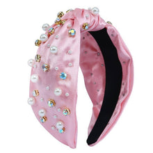 Load image into Gallery viewer, CHRISTMAS RHINESTONE PEARL BEAD HAIR BAND HEADBAND
