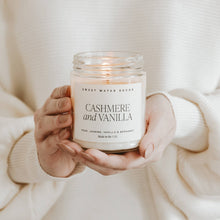 Load image into Gallery viewer, Cashmere and Vanilla 9 oz Soy Candle - Home Decor &amp; Gifts
