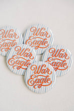 Load image into Gallery viewer, Auburn Striped "War Eagle" Game Day Button
