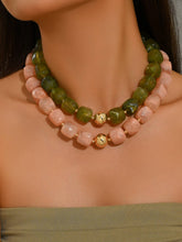 Load image into Gallery viewer, Boho Colorful Geometric Acrylic Bead Necklace
