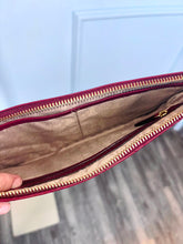 Load image into Gallery viewer, NWT Michael Kors Maroon Selma Quilt Wristlet
