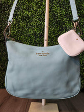 Load image into Gallery viewer, Kate Spade Teal Crossbody w White Coin Purse

