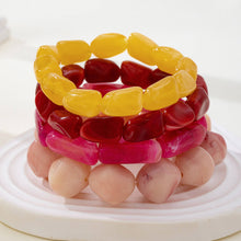 Load image into Gallery viewer, Bohemian Resin Nugget Stretch Bracelet | 80B1868
