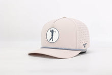 Load image into Gallery viewer, Tan Hat with Rubber Golf Ball Patch
