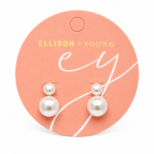 Load image into Gallery viewer, Classic Double Freshwater Pearl Earrings
